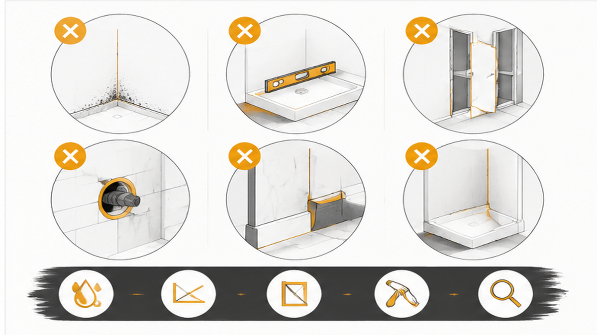 Common Mistakes During Shower Replacements — acrylic shower installers