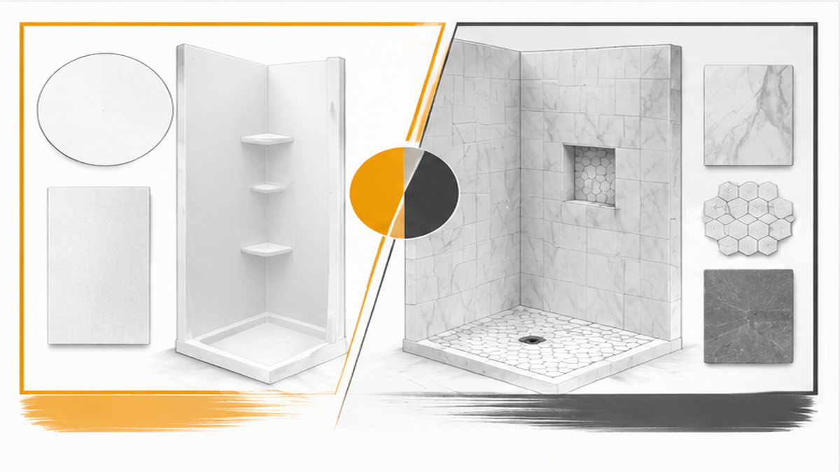 Choosing Between Acrylic Panels and Custom Tile — acrylic shower installers