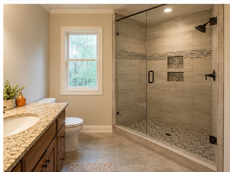 Custom Tile Showers and Bathroom Remodeling in Franklin, TN — proof detail