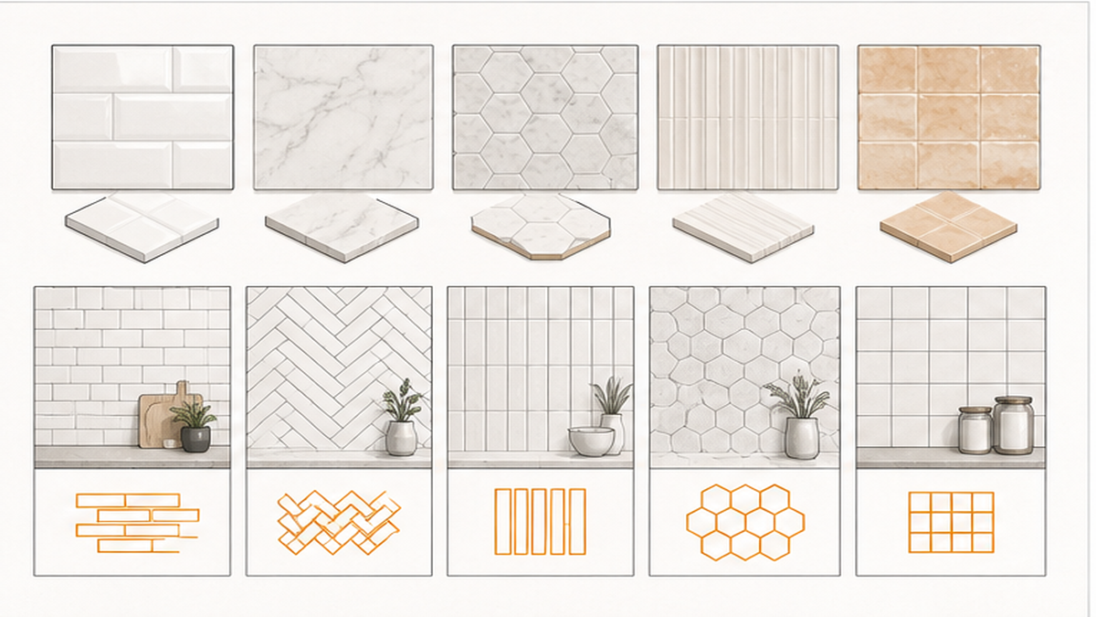 Material Selection and Layout Options — backsplash tiles for kitchen