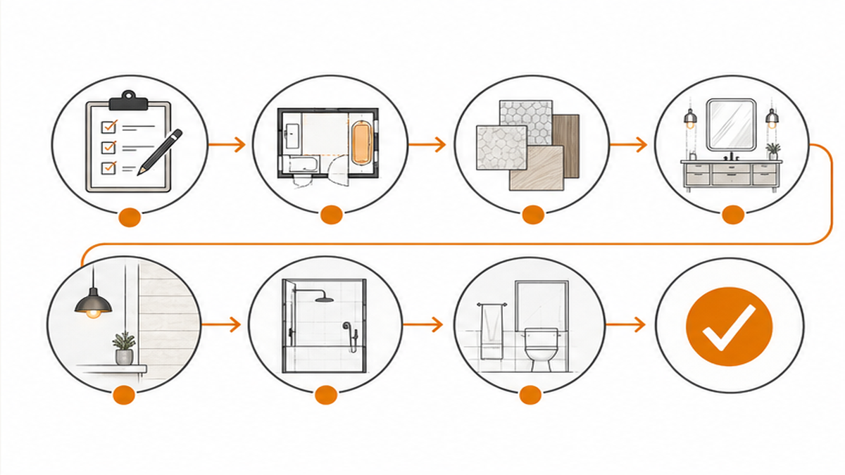Practical Steps in the Design Process — bathroom design