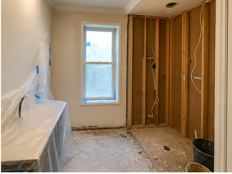 Custom Bathroom Remodeling in Franklin — Demolition & prep