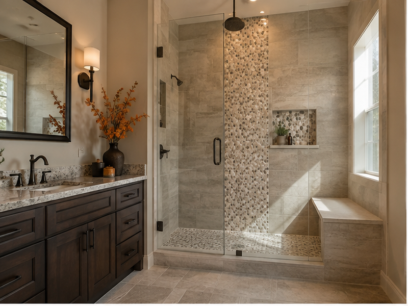 Bathroom Tile Installation in Franklin, TN — Craftsmanship detail