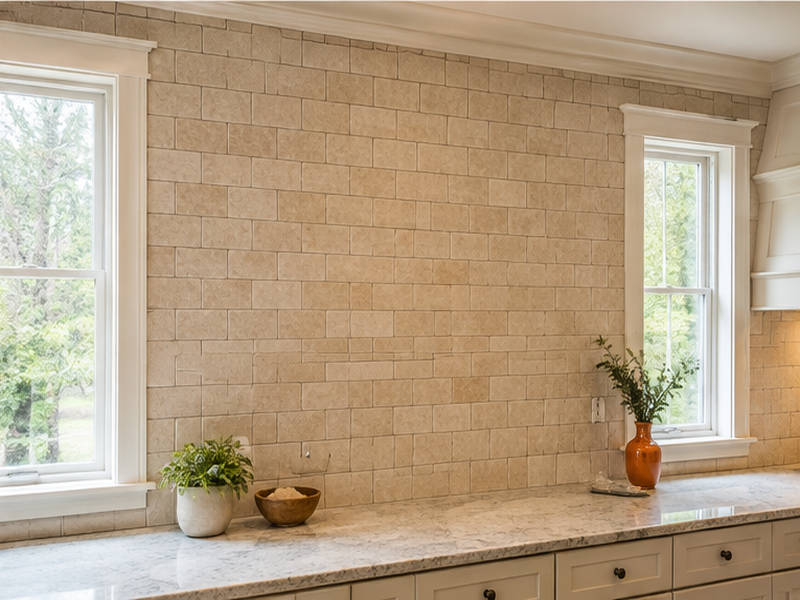 Custom Backsplash Tile Installation in Franklin, TN — Finished result