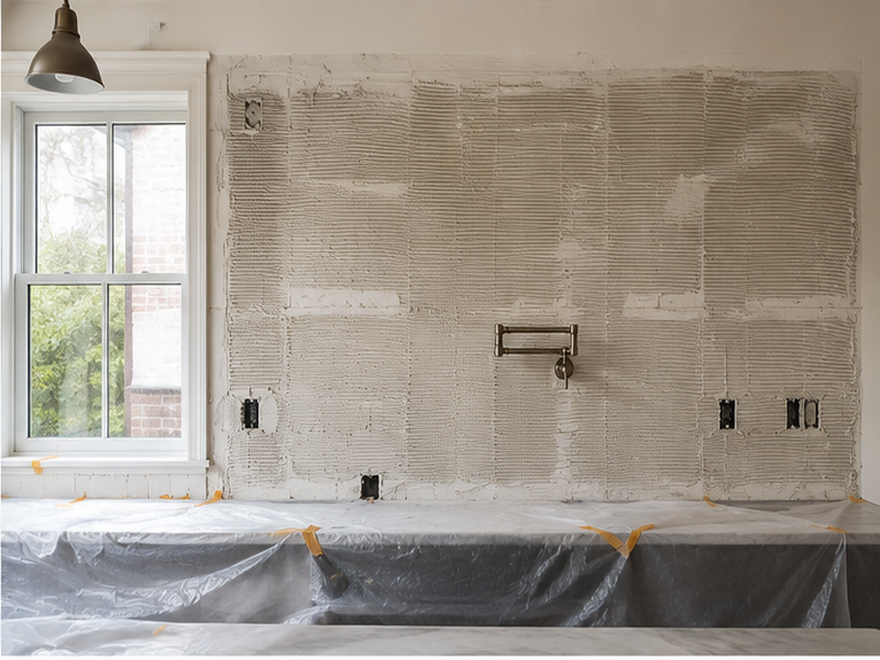 Custom Backsplash Tile Installation in Franklin, TN — Demolition & prep