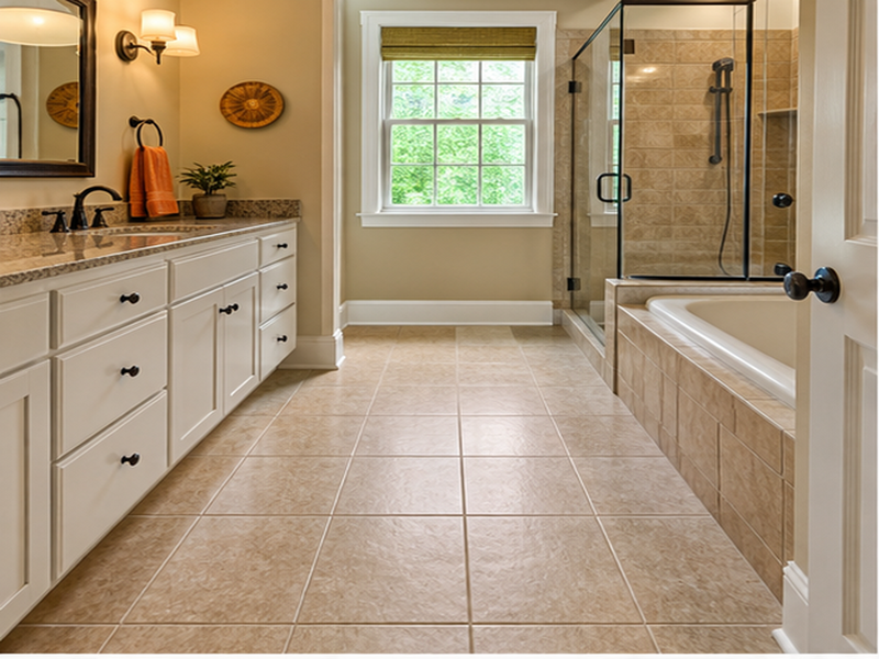Custom Bathroom Floor Tile Installation in Franklin, TN — Before
