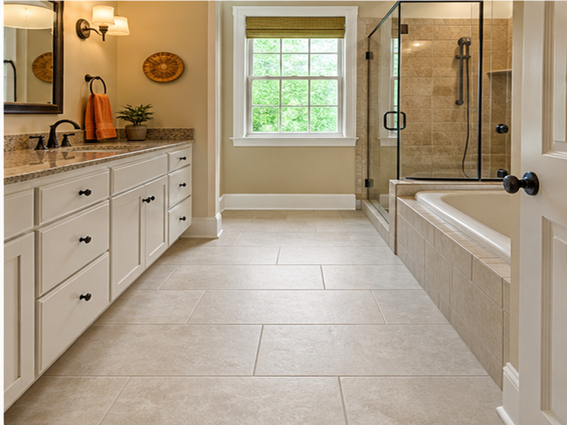 Custom Bathroom Floor Tile Installation in Franklin, TN — proof detail