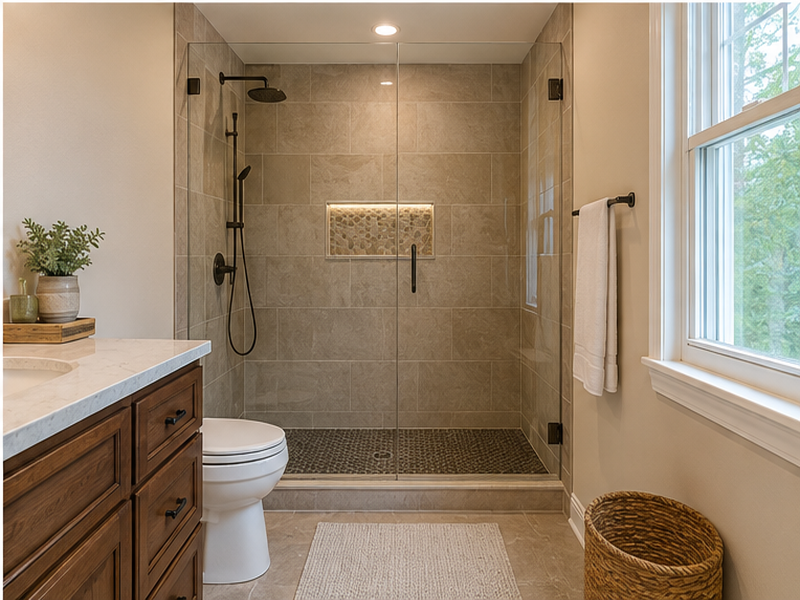 Custom Bathroom Remodeling in Franklin, TN — Finished result