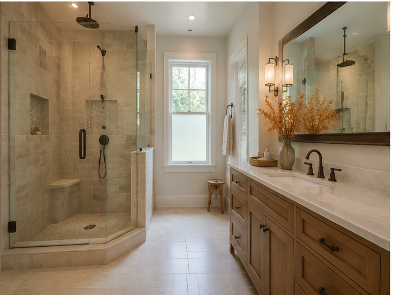 Custom Bathroom Remodeling in Franklin, TN — Finished look