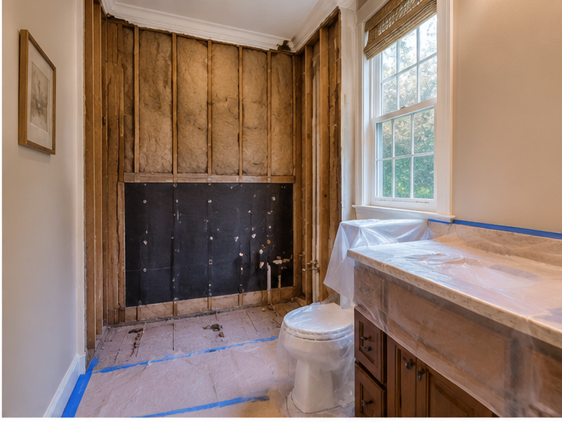 Custom Bathroom Tile Installation in Franklin — Demolition & prep