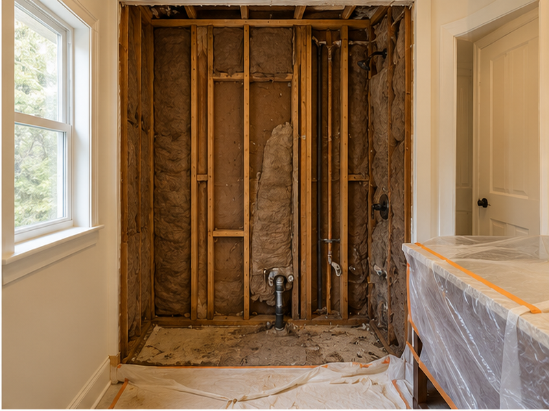 Custom Bathroom Tile Installation in Franklin — Demolition & prep