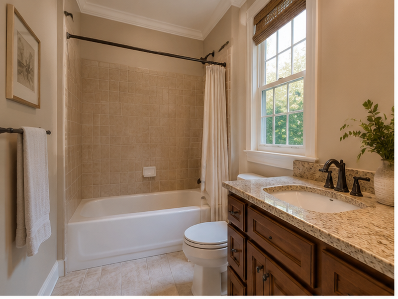 Custom Bathroom Tile Installation in Franklin — Before