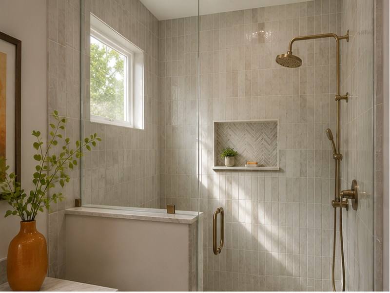 Custom Shower Tile Installation in Franklin, TN — Craftsmanship detail