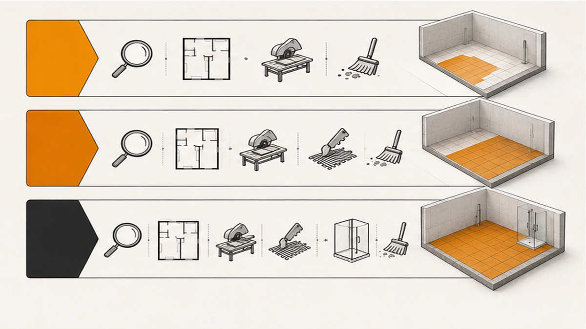 Scope Tiers: What Your Quote Covers — floor tile replacement cost