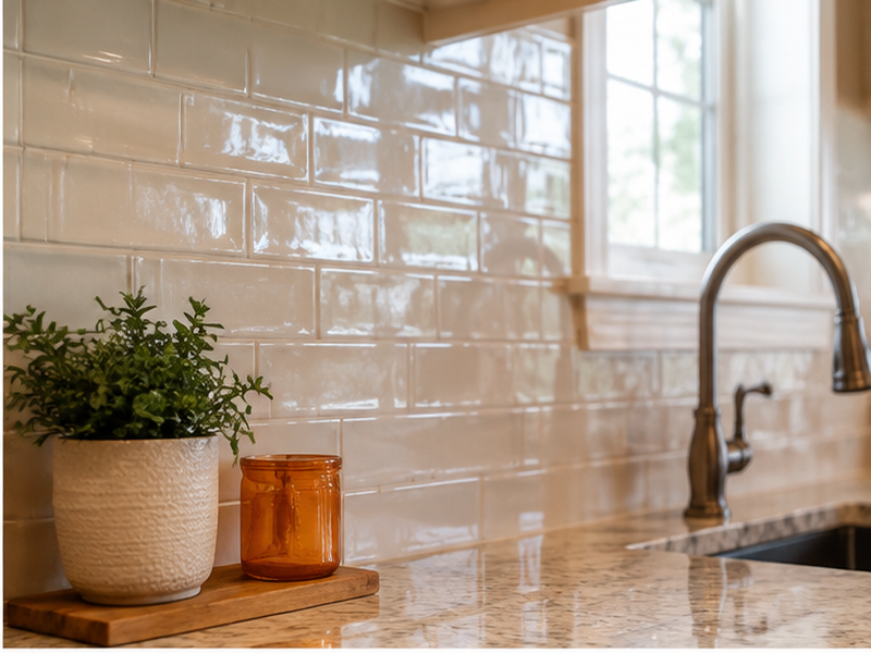 Kitchen and Bath Tile Installation in Franklin — Material close-up