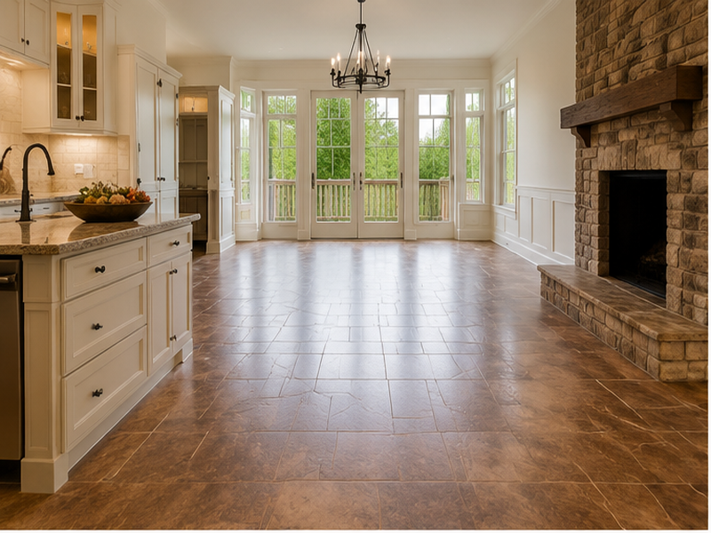 Replacement Floor Tile in Franklin, TN — Before
