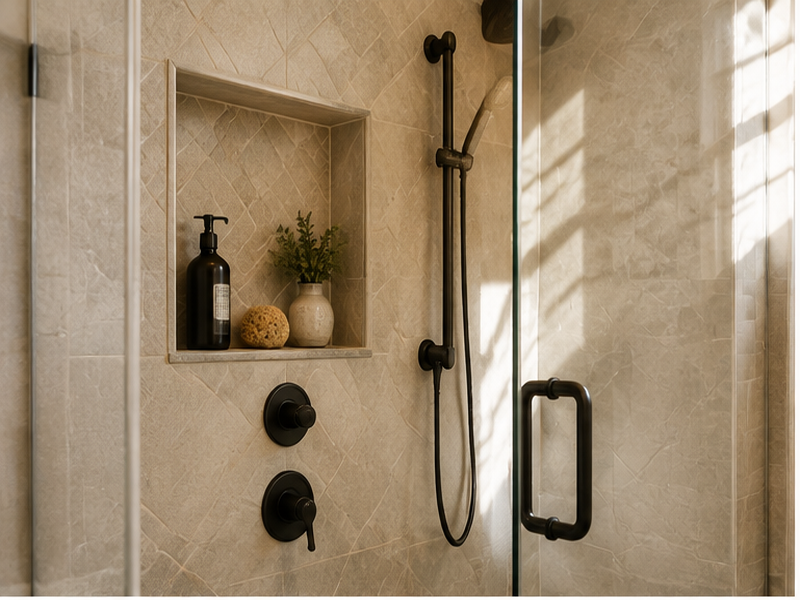 Shower Pan For Walk In Shower in Franklin, TN — Craftsmanship detail