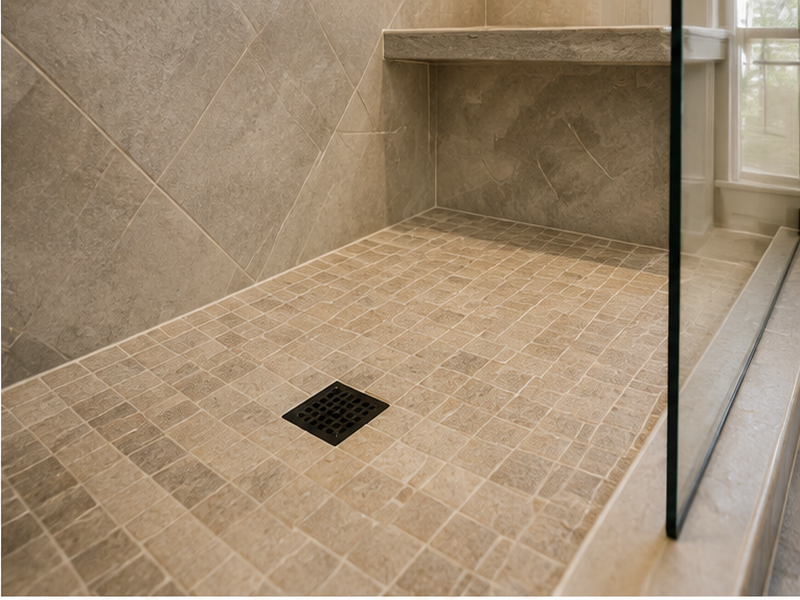 Shower Pan For Walk In Shower in Franklin, TN — Material close-up