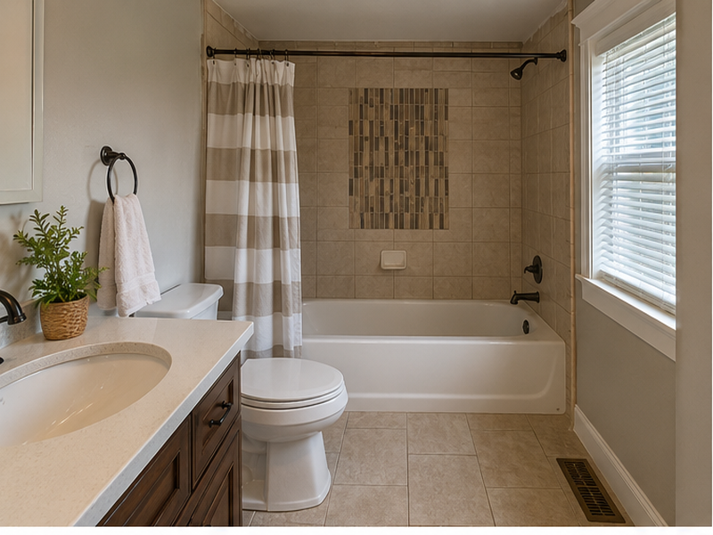 Shower Pan For Walk In Shower in Franklin, TN — Before