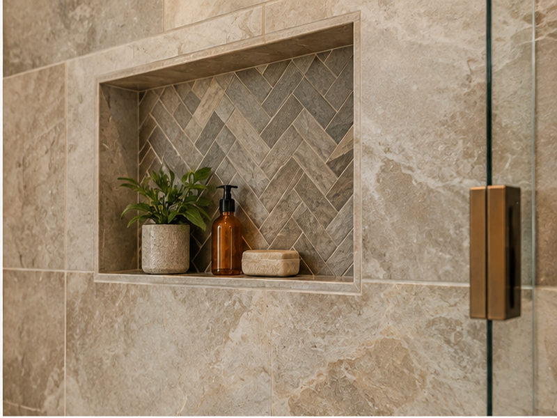 Custom Shower Renovations in Franklin, TN — Material close-up