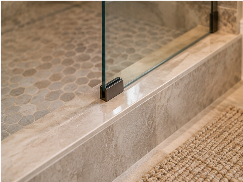 Custom Shower Renovations in Franklin, TN — Edge and finish detail