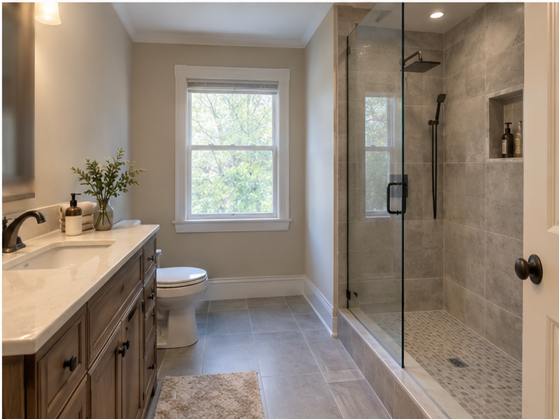 Custom Shower Renovations in Franklin, TN — Finished result