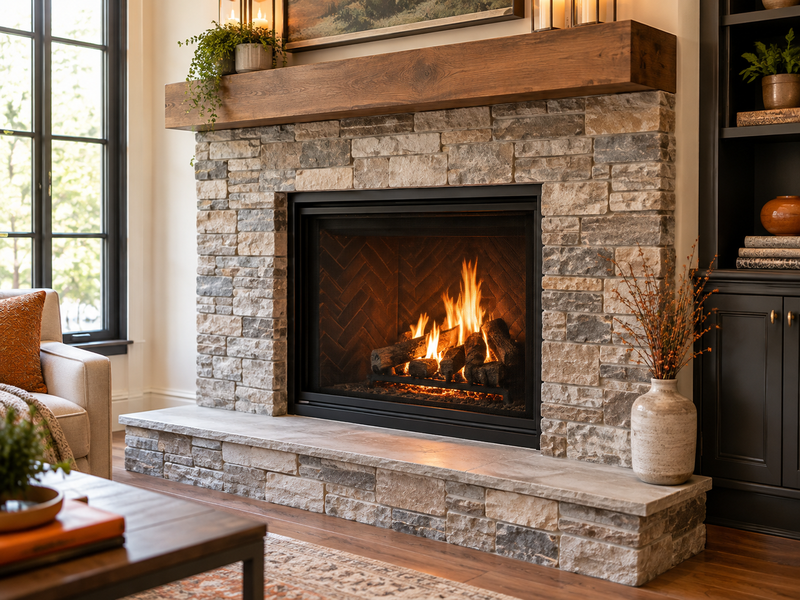 Custom Stone Fireplace Surrounds in Franklin — prose support