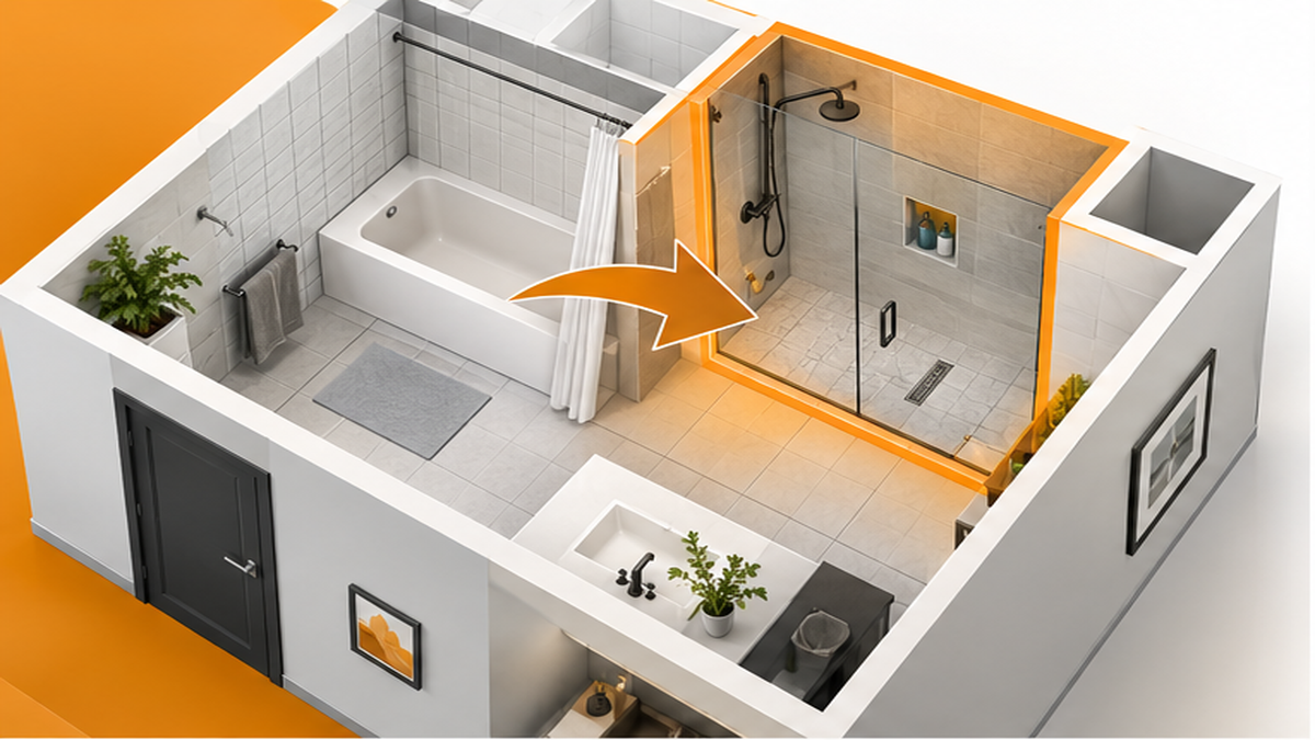 One Day Tub To Shower Conversion Cost Guide — one day tub to shower conversion cost