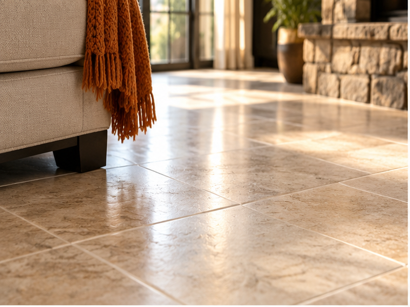 Tile Floor Installation in Franklin, TN — Craftsmanship detail