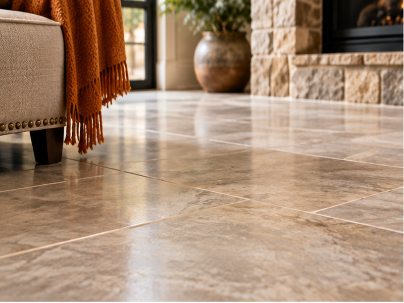 Tile Floor Installation in Franklin, TN — Craftsmanship detail