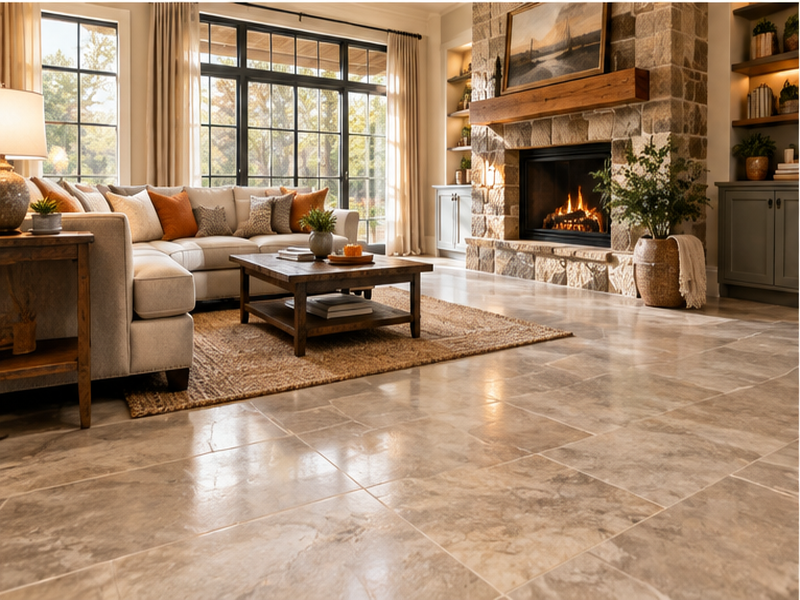 Tile Floor Installation in Franklin, TN — Finished room look