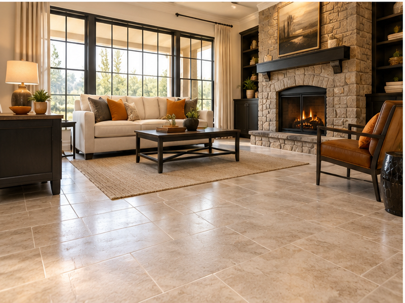 Tile Floor Installation in Franklin, TN — Finished room look