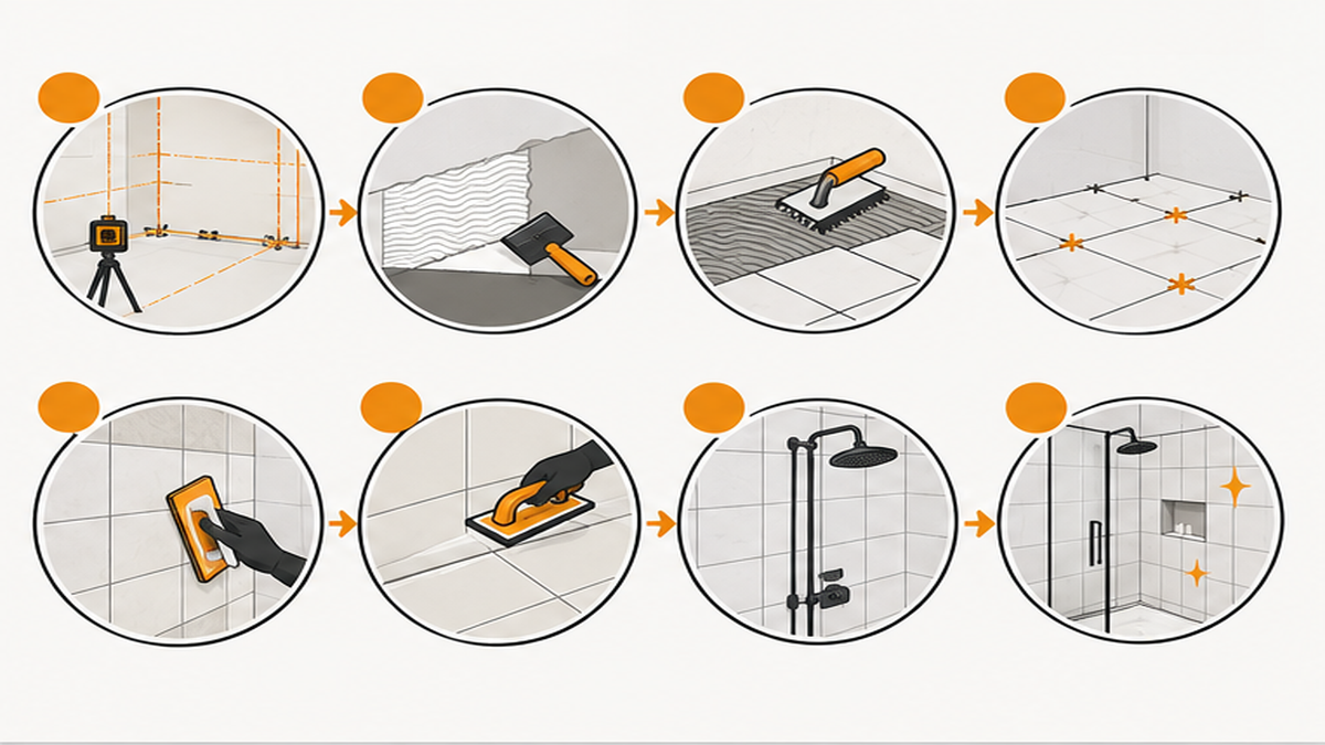 The Tile Installation Process — bathrooms and installation