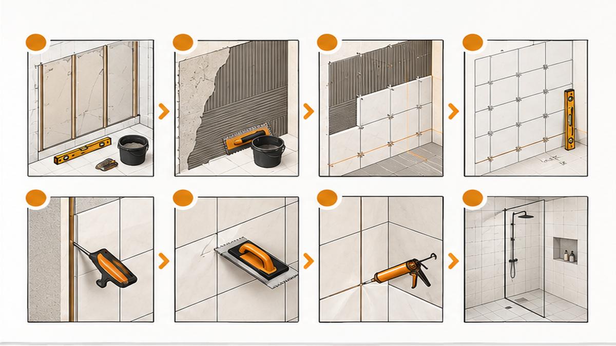 The Wall Tile Installation Process — ceramic wall tile installation