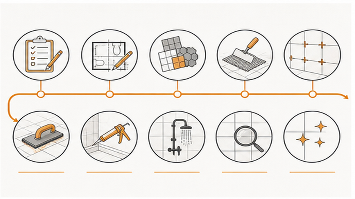 What Happens During a Custom Tile Installation — contractors for bathroom