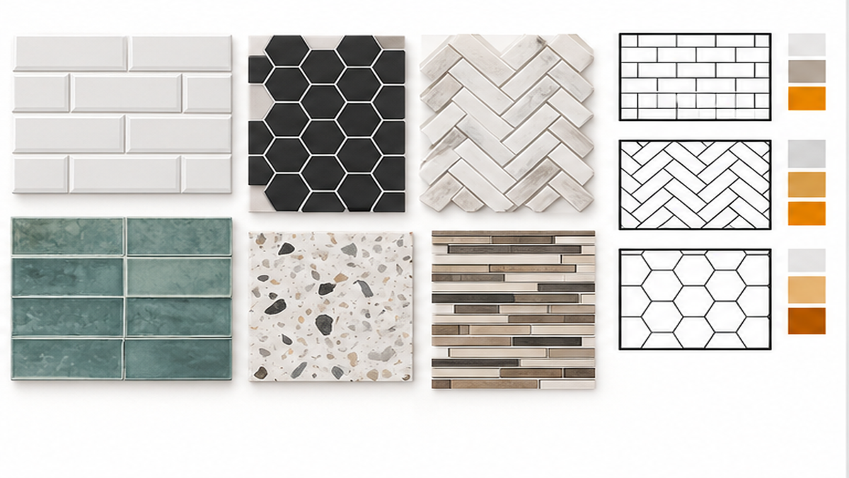 Choosing Materials and Layout Options — custom backsplash for kitchen
