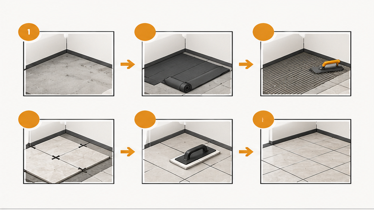 The Standard Installation Process — floor tile installation how to