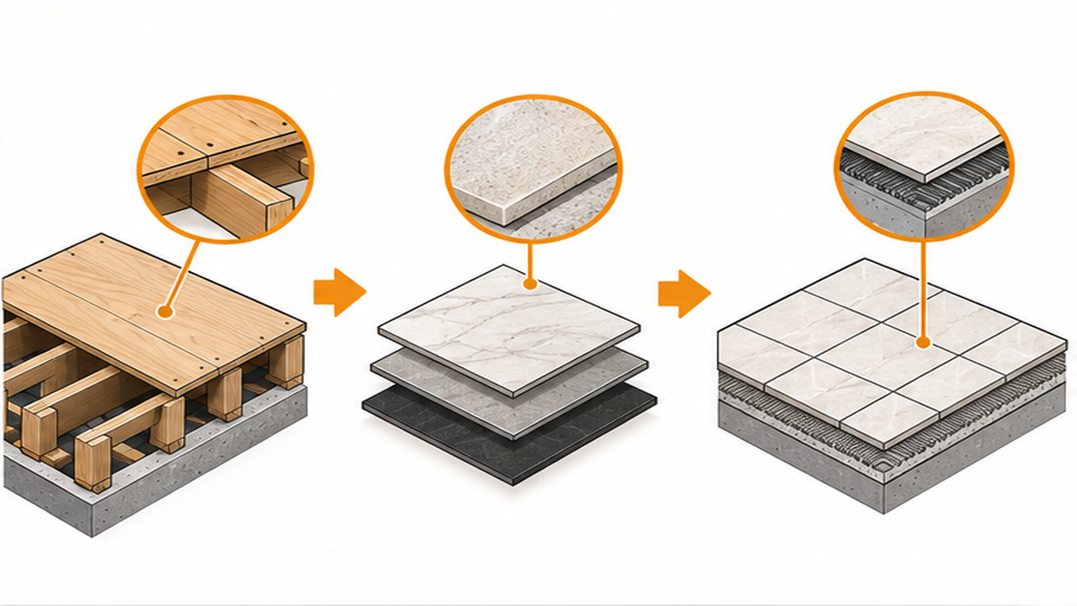 Understanding Subfloor Prep, Tile Materials, and Layout — floor tiles